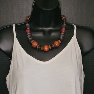 Wooden Beaded Necklace
